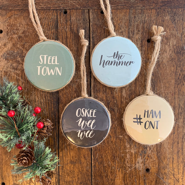 Set of 4 Hamilton Ornaments