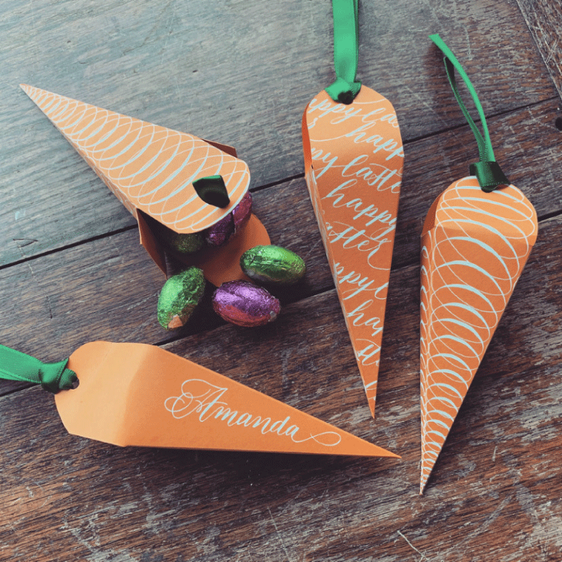 FREE Carrot Box Template
