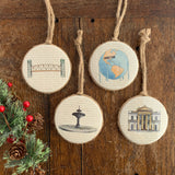 Set of 4 Hamilton Ornaments