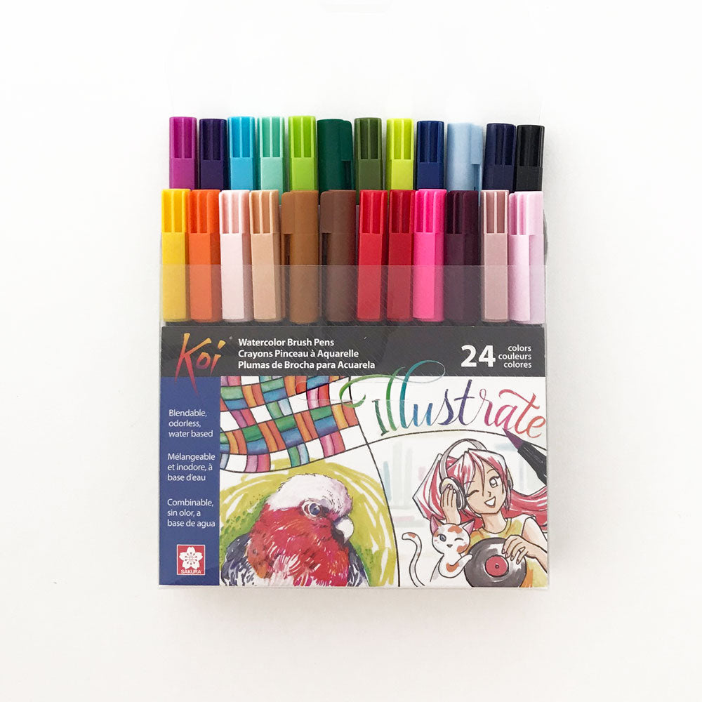 Watercolour Brush Pen - 24