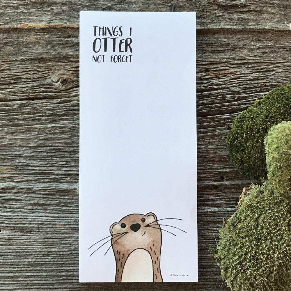 things I otter not forget