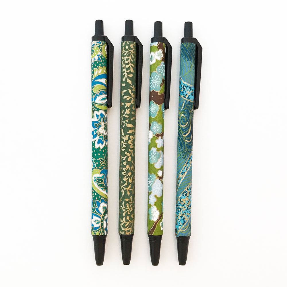 Set of 4 - Teal & Green