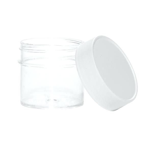 1/2 oz plastic ink jar with lid
