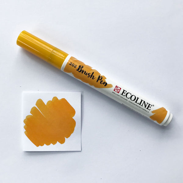 202 Deep Yellow Brush Marker - Quills