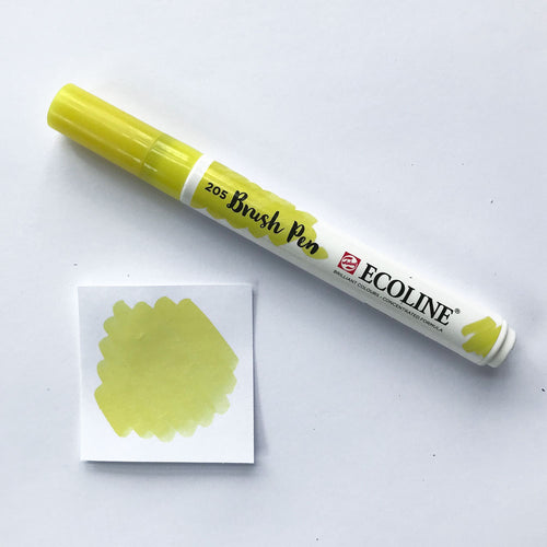 205 Lemon Yellow Brush Marker - Quills