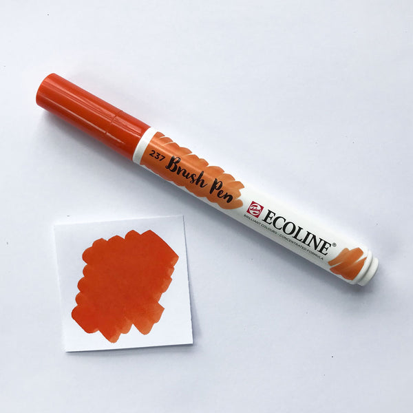 237 Deep Orange Brush Marker - Quills