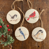 Set of 4 Bird Ornaments