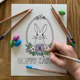 FREE Easter Colouring Page