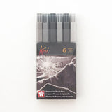 Watercolour Brush Pen - Greys