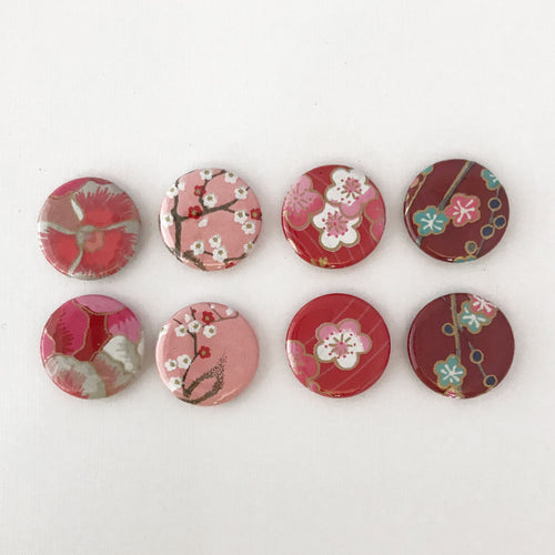 Set of 8 Pink & Red - Quills
