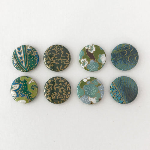 Set of 8 Teal & Green - Quills